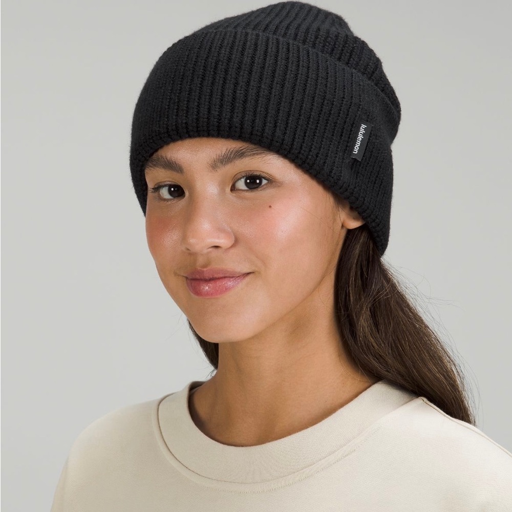 Lululemon Ribbed Merino Wool-Blend Knit Beanie L/XL